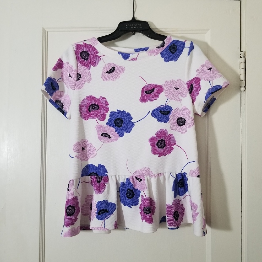 Elle | Floral Peplum Top